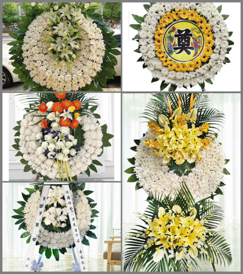四川成都彭州市濛阳镇普华村花圈速递