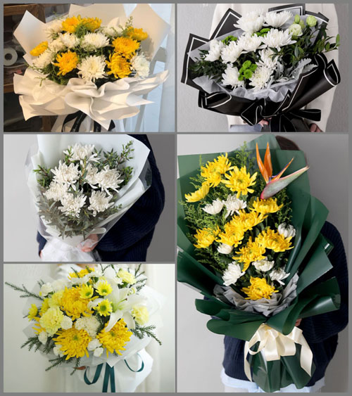 四川成都彭州市濛阳镇普华村白事花束代送